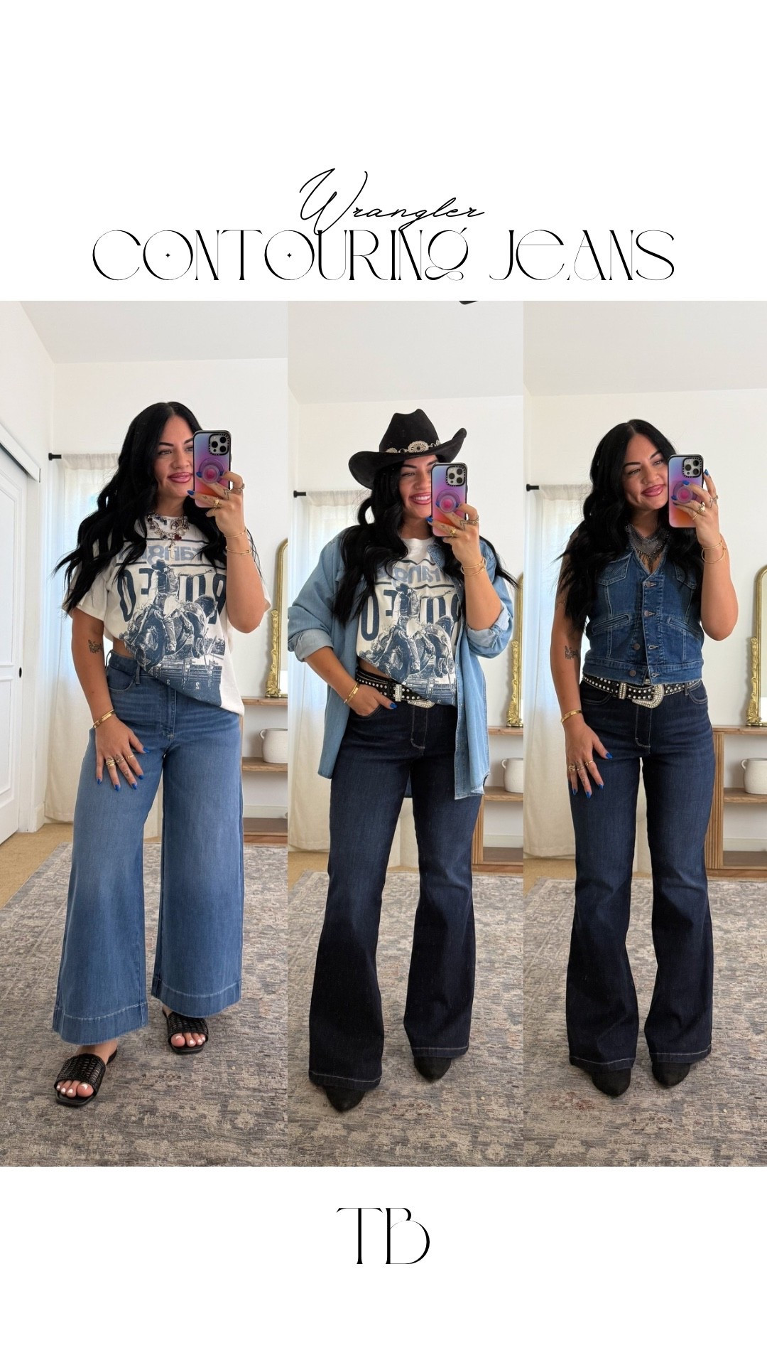I am HOOKED on all things wrangler. their jeans are so soft belly friendly, contour perfectly, and have fantastic quality 🙌🏼

size 31 in both jeans 
size large t shirt
size xl button up
size medium vest

@wrangler #ad

#LTKMidsize #LTKSaleAlert #LTKootd