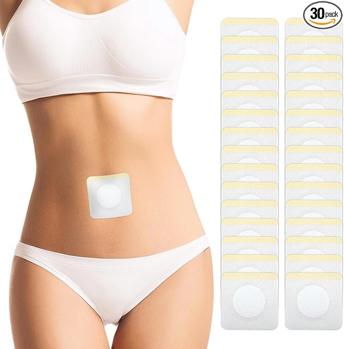 30Pcs Self-Adhesive Castor Oil Pack Wrap for Belly Button,Disposable Highly Absorbent Organic Cot... | Amazon (US)