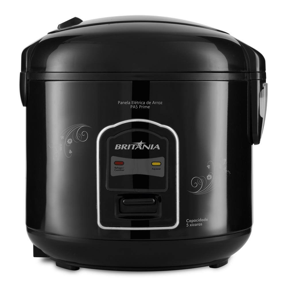 Panela Elétrica de Arroz Britânia PA5 Prime 5 Xícaras - Preta | Casas Bahia (BR)