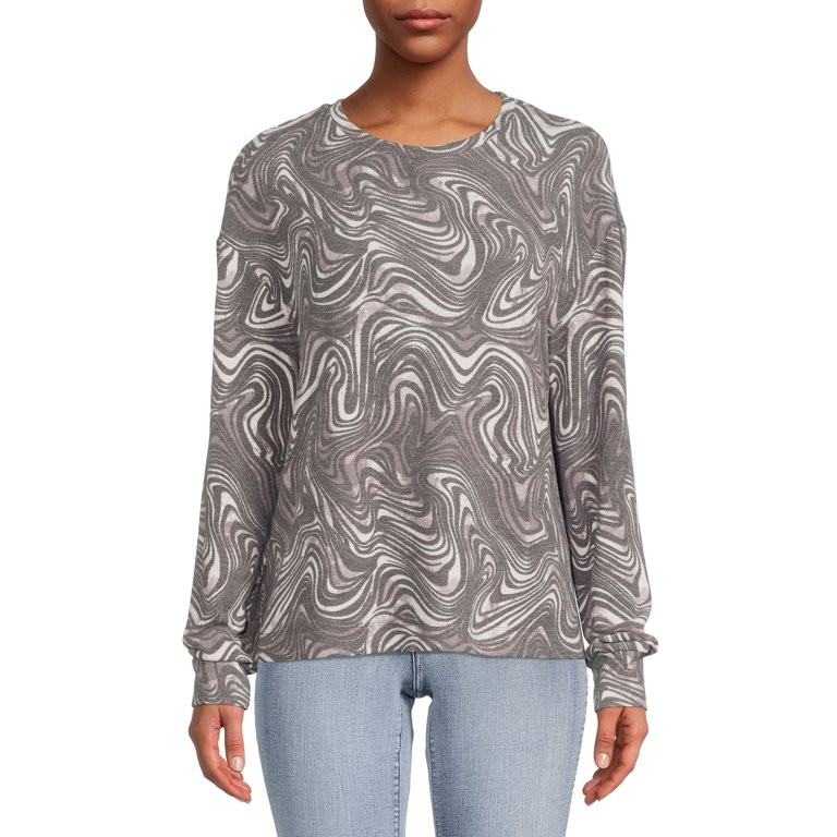 Time And Tru Women's Hacci Top - Walmart.com | Walmart (US)