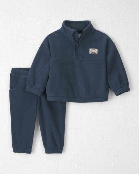Baby Boy 2-Piece Recycled Microfleece Top & Pant Set | Carter's Inc