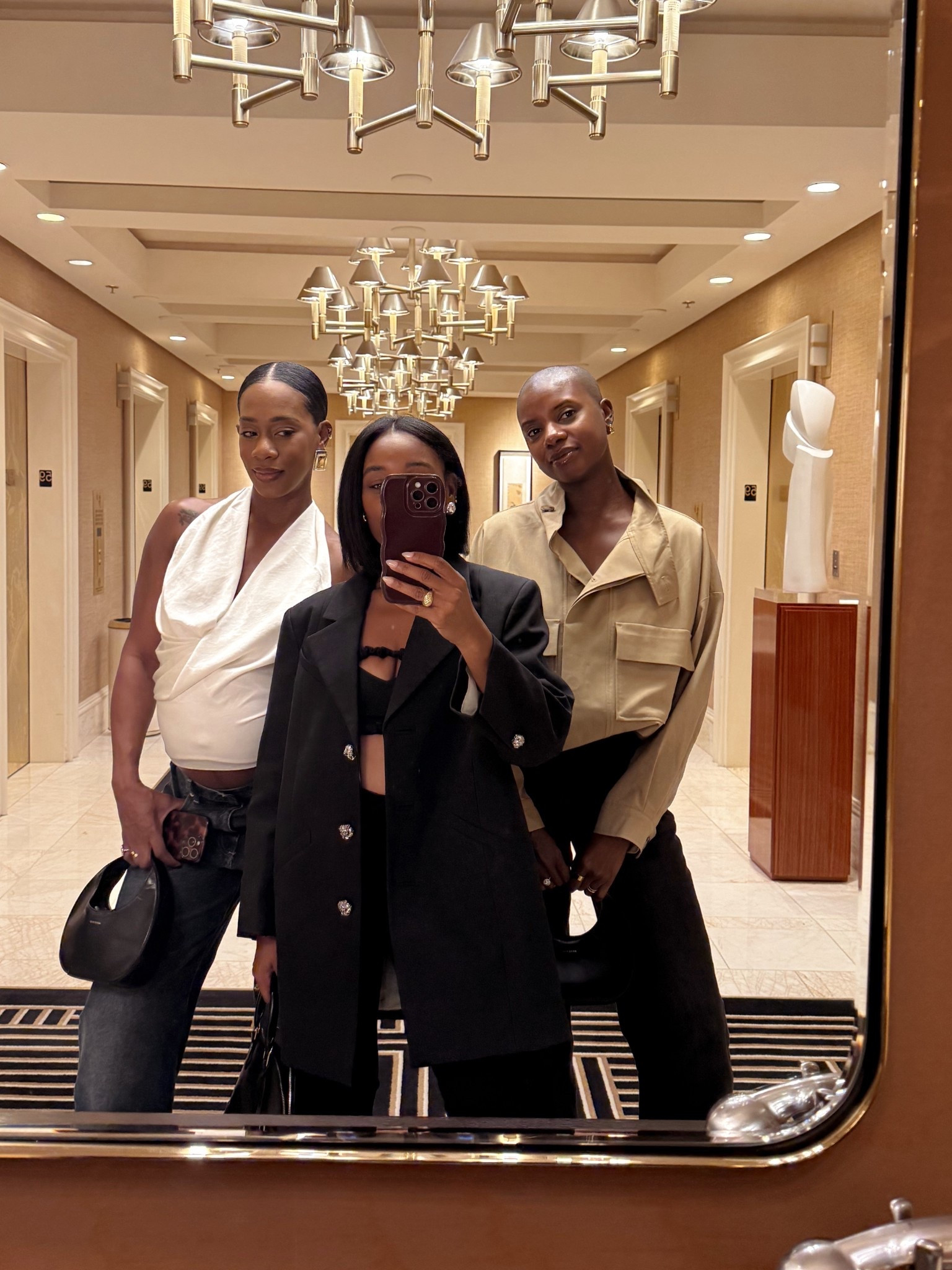 Night 1 in Vegas. Dinner night outfits, oversized blazer and capri pants, crop trench jacket, bump approved halter top and jeans

#LTKBump #LTKStyleTip
