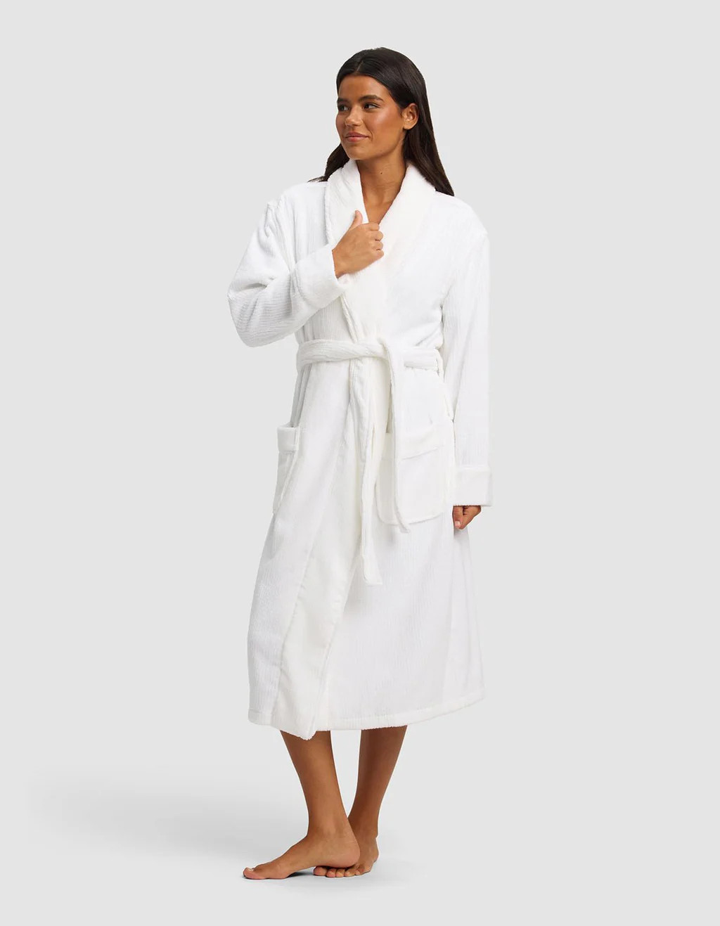 Ribbed Terry Bath Robe | Cozy Earth