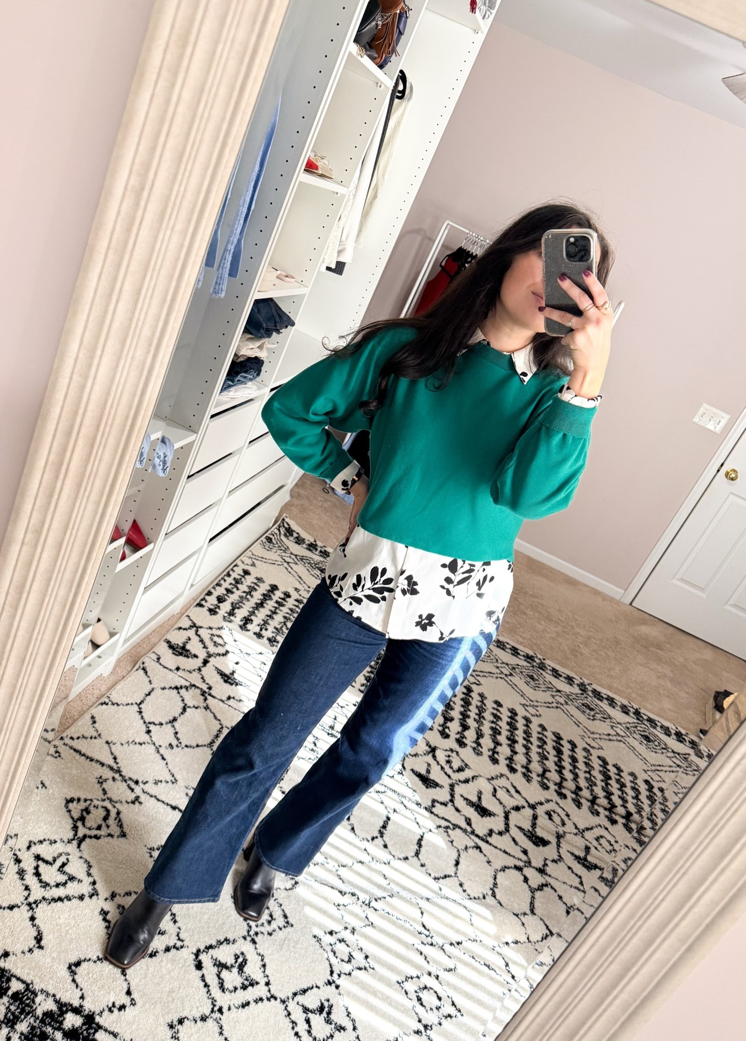 Cropped sweater over button down 

#LTKFindsUnder100 #LTKStyleTip