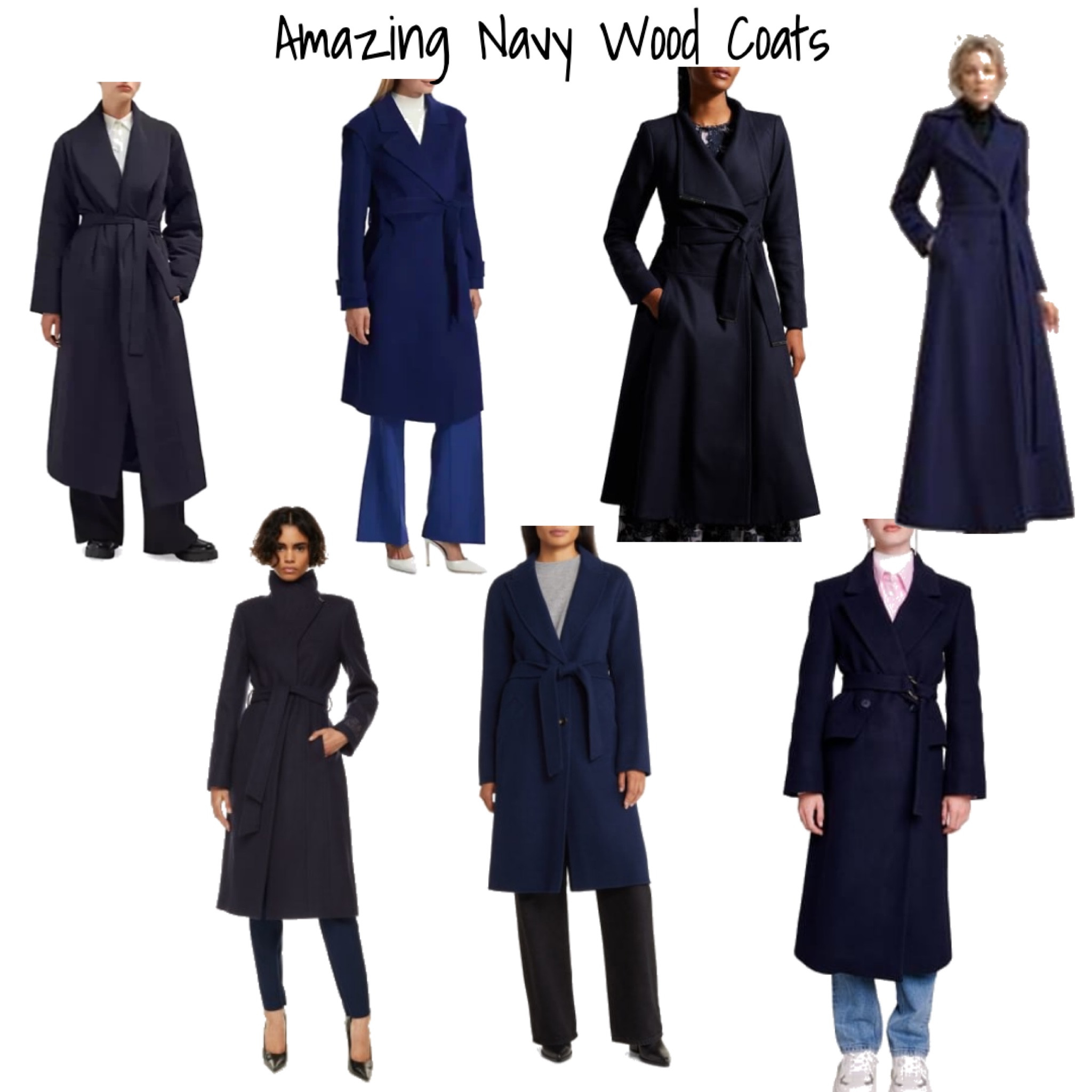 Amazing navy wool or cashmere long coats.  These coats are a classic overcoat. 

#LTKover40 #LTKSeasonal #LTKstyletip
