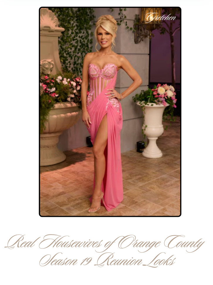 Gretchen Rossi's Season 19 Reunion Look is by Walter Mendez // Shop Similar 📸 + Info= @bravotv  

 