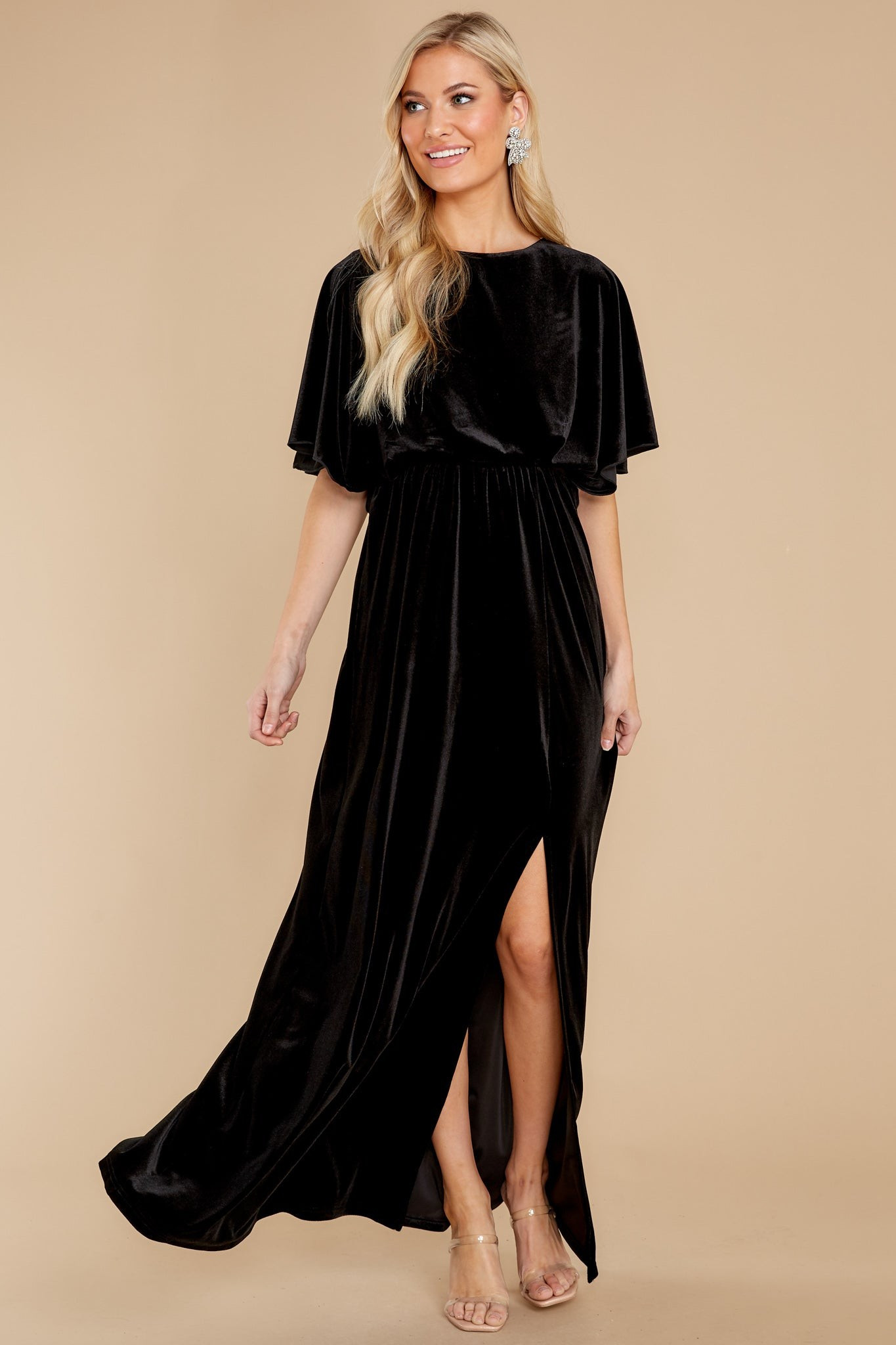 Ready For Tonight Black Maxi Dress | Red Dress 