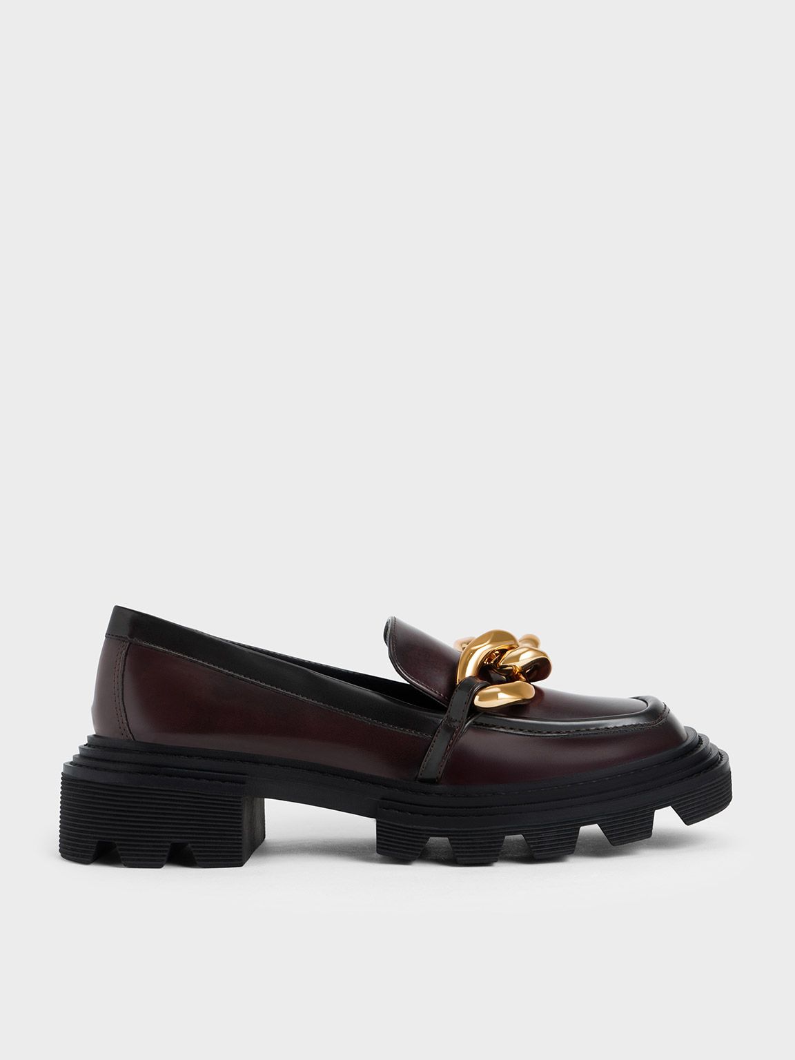 Perline Chunky Chain Loafers | Charles & Keith US