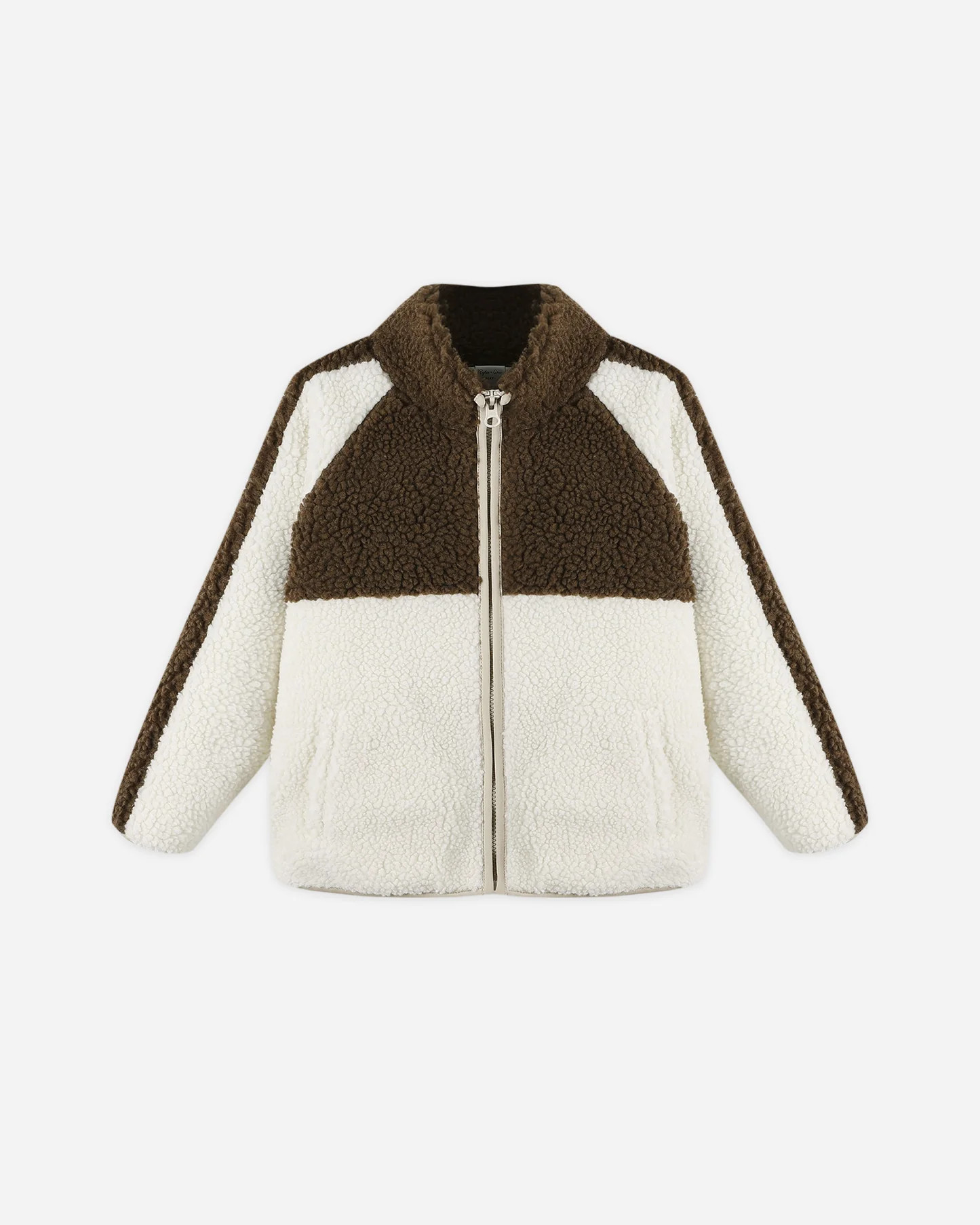 Sherpa Trails Jacket || Brown Color Block | Rylee + Cru
