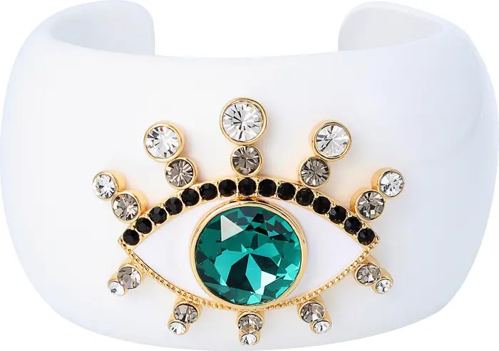 Kurt Geiger London Resin Evil Eye Cuff Bracelet | Nordstrom | Nordstrom