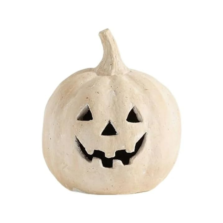 Hallowmas Handcrafted Jack-O'-Lantern, Artisanal Kiln-Fired Pumpkin with Hand-Carved Details, 202... | Amazon (US)