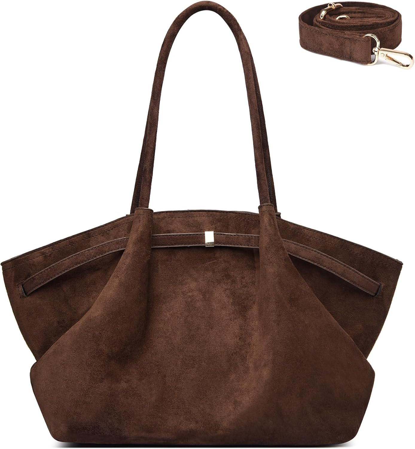 Makukke Tote Bag for Women, Faux Suede Bag Women's Handbags, Shoulder Crossbody Bag for Daily Commute & Casual Use | Amazon (US)