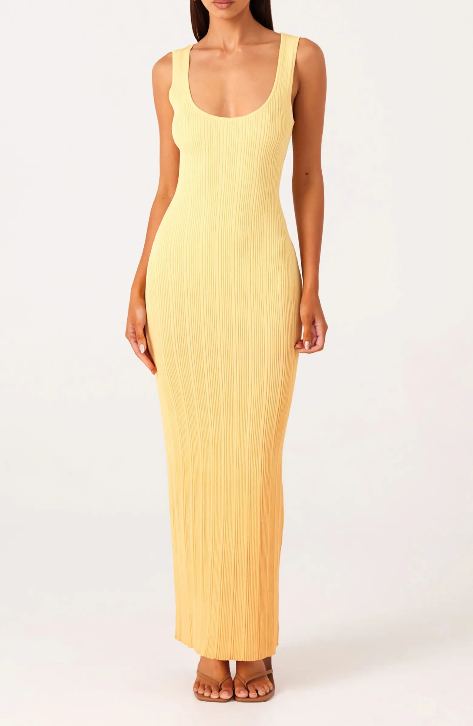 Odessa Ombré Variegated Rib Cody-Con Maxi Dress | Nordstrom