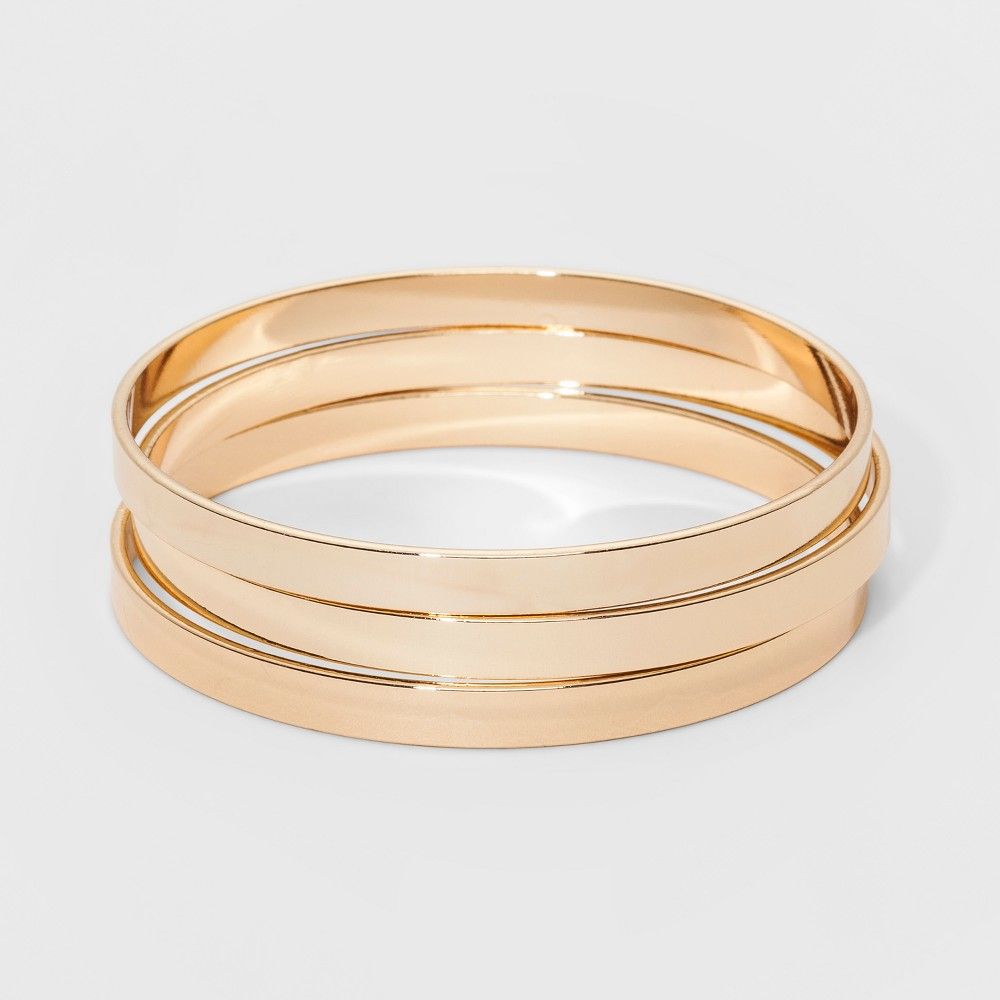 Bangle Bracelet 3pc - A New Day Gold | Target