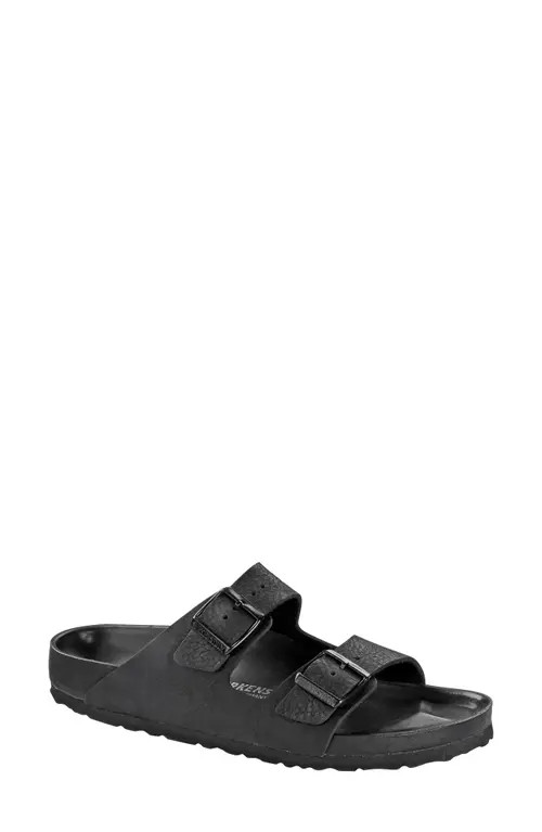 Birkenstock Arizona Exquisite Sandal in Black Nubuck Leather at Nordstrom, Size 6-6.5Us | Nordstrom