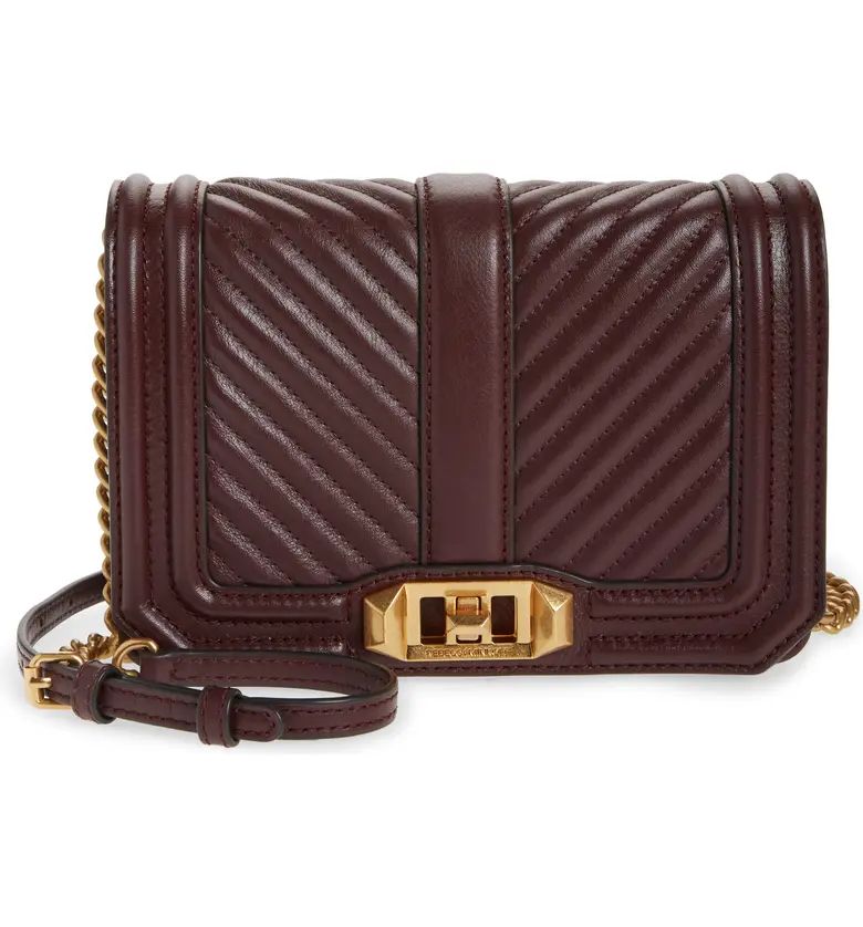 Small Love Chevron Quilted Leather Crossbody Bag | Nordstrom