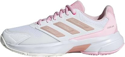 adidas Womens Courtjam Control 3 Tennis Sneakers Shoes - White | Amazon (US)