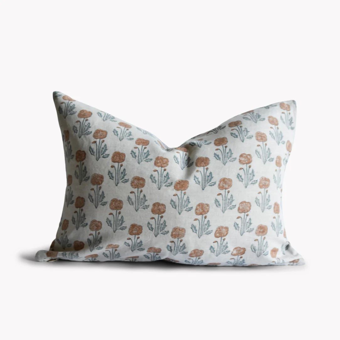 Lucenda Block Print Pillow | Katel Home