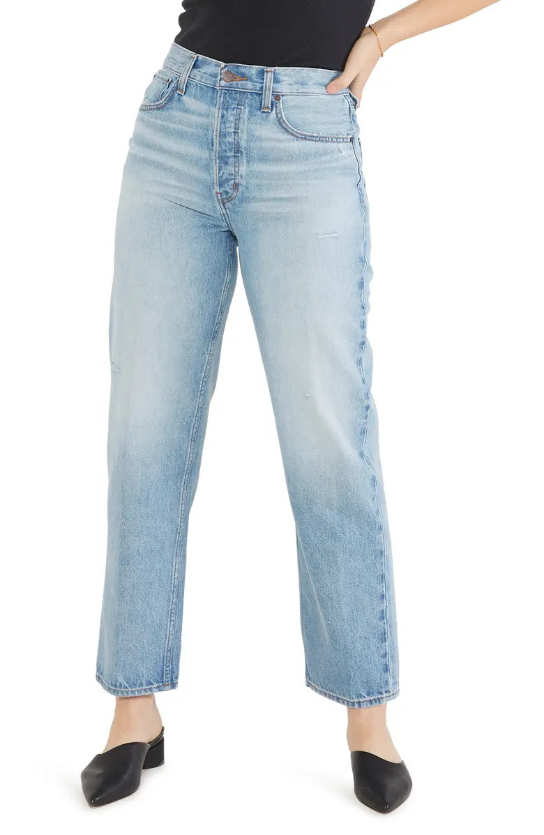 ÉTICA Tyler High Waist Straight Leg Ankle Jeans | Nordstrom | Nordstrom