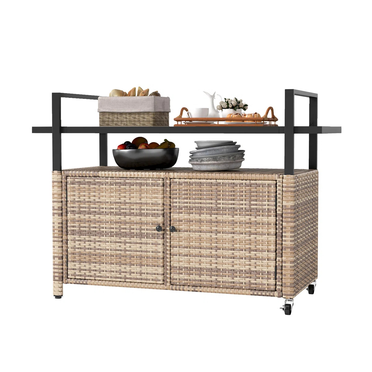 Bar Set with Wicker Outer Material | Wayfair North America