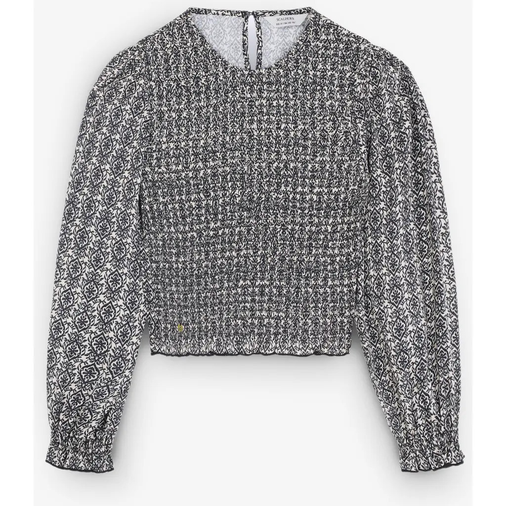 Scalpers Etnictop Girls in Black at Nordstrom, Size 16 Eu | Nordstrom