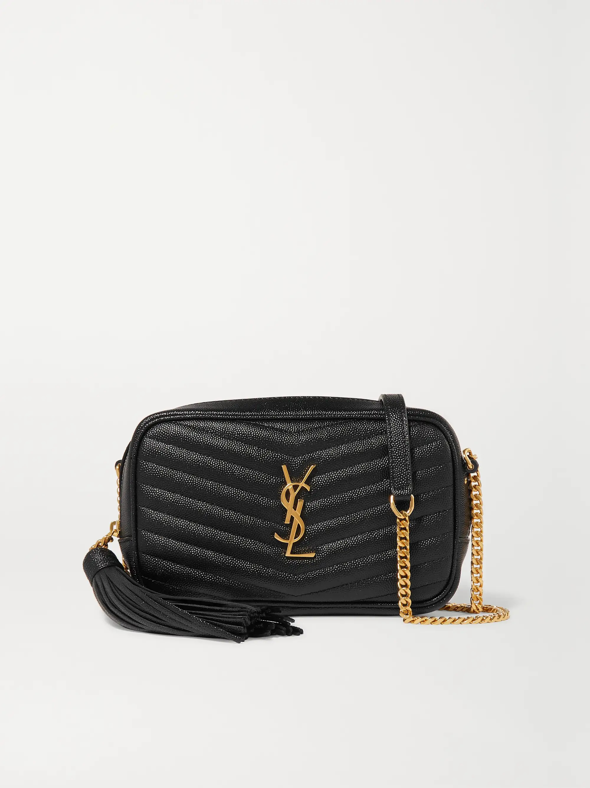 Lou mini quilted textured-leather shoulder bag | NET-A-PORTER (US)