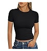 Trendy Queen Womens Short Sleeve T Shirt Basic Summer Top | Amazon (US)