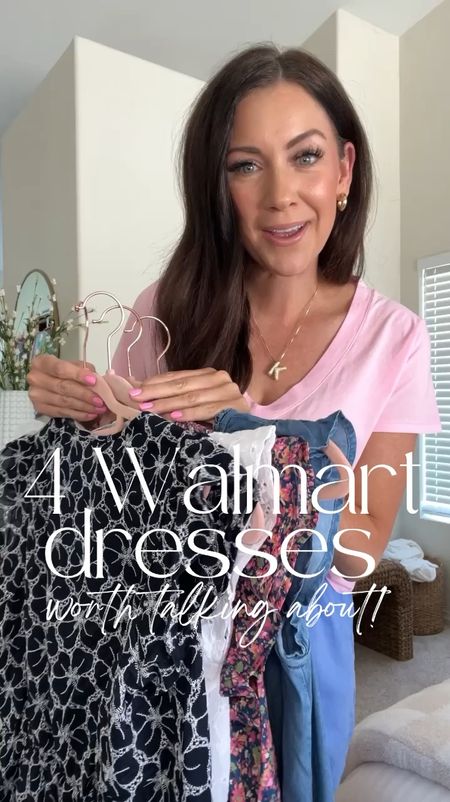 
Spring just got a whole lot cuter with these dresses from Walmart! 
Sizing—xs in chambray dresses
Small in floral dress (could have sized down)
Small in both eyelet dresses (I definitely should have sized down—if you’re chesty stay tts) 
.
.
#walmartfashion #walmartfinds #walmart #ltkfindsunder50 #ltkstyletip #springdresses Mother’s Day outfits, spring dress haul, Walmart haul , Walmart try on 

#LTKfindsunder50 #LTKfindsunder100 #LTKSeasonal