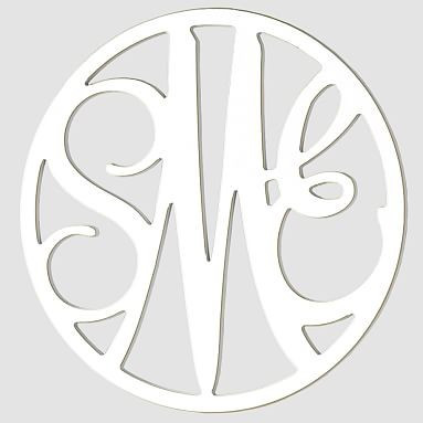 Wooden Cut-Out Script Monogram | Pottery Barn Teen