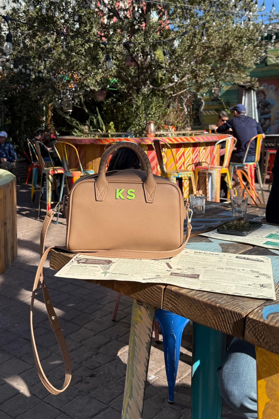 Favorite ever. This is the mini with navy background and neon green letters  

#LTKTravel #LTKStyleTip #LTKItBag