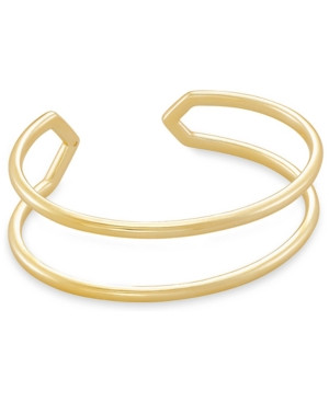 Kendra Scott 14k Gold-Plated Double-Row Cuff Bracelet | Macys (US)