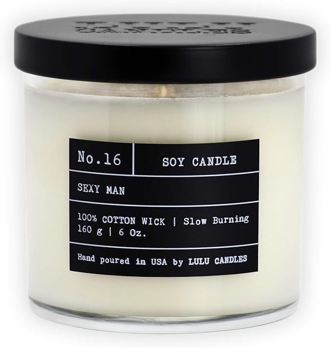 Lulu Candles | Sexy Man (Smells Like Fresh Men's Cologne) | Luxury Scented Soy Candles | Hand Pou... | Amazon (US)