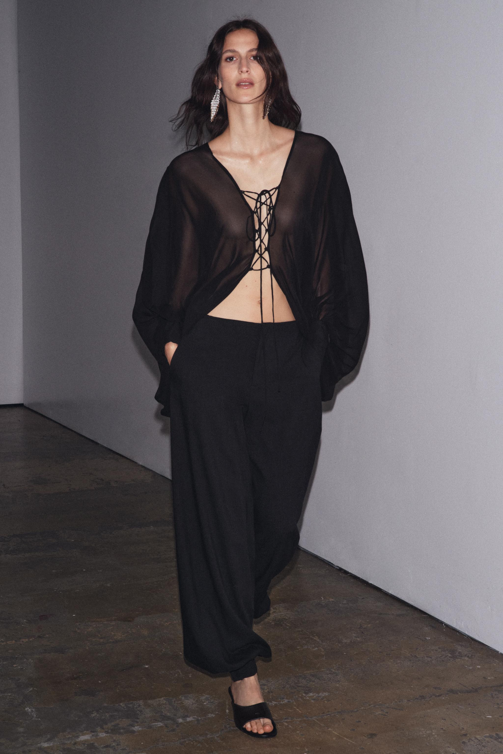 ZW COLLECTION CUFFED BALLOON PANTS | Zara US