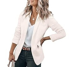 Cicy Bell Womens Casual Blazers Open Front Long Sleeve Work Office Jackets Blazer | Amazon (US)