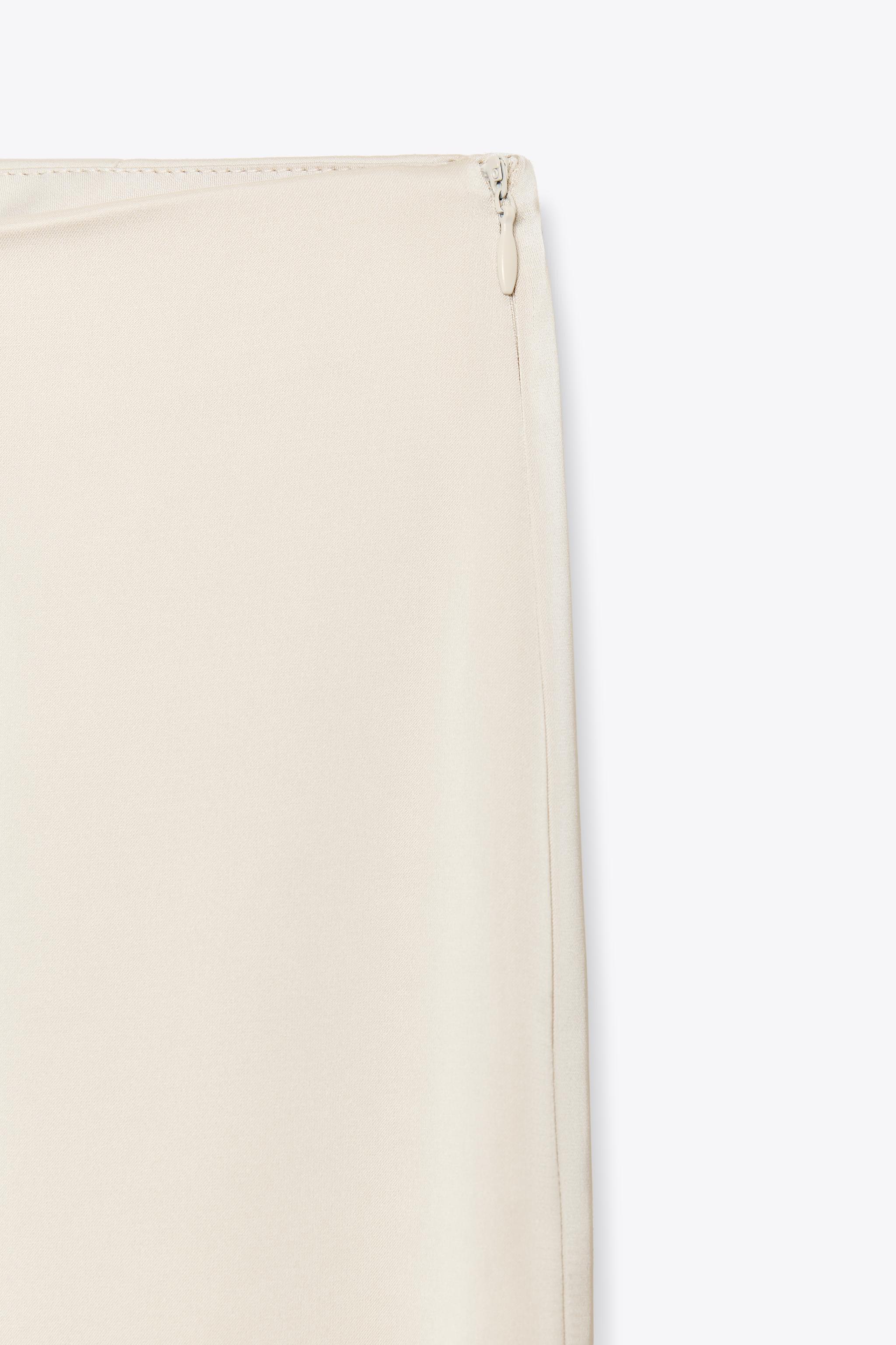 HIGH-WAISTED SATIN PANTS | Zara US