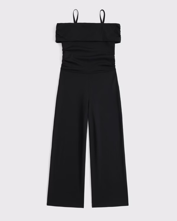 ypb off-the-shoulder jumpsuit | Abercrombie & Fitch (US)