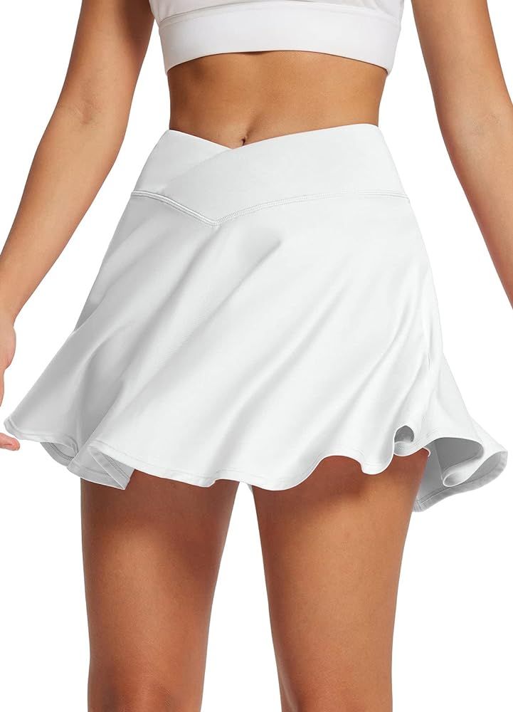 BALEAF Women's Flowy Pleated Tennis Skirts Athletic Golf Skorts Skirts with Shorts Pockets for Ru... | Amazon (US)