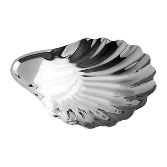 Shell Shaped Dish Stainless Steel Plate Tableware Reusable Dessert Dish Plate Serving Tray for Ca... | Amazon (US)