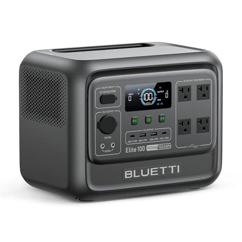 BLUETTI Elite 100 V2 Portable Power Station for Camping 1024Wh 1800W | Amazon (US)