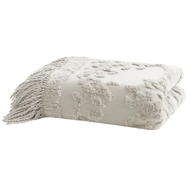 Home Essence Mila 100 Percent Cotton Tufted Throw Blanket, 50"W x 60"L | Walmart (US)