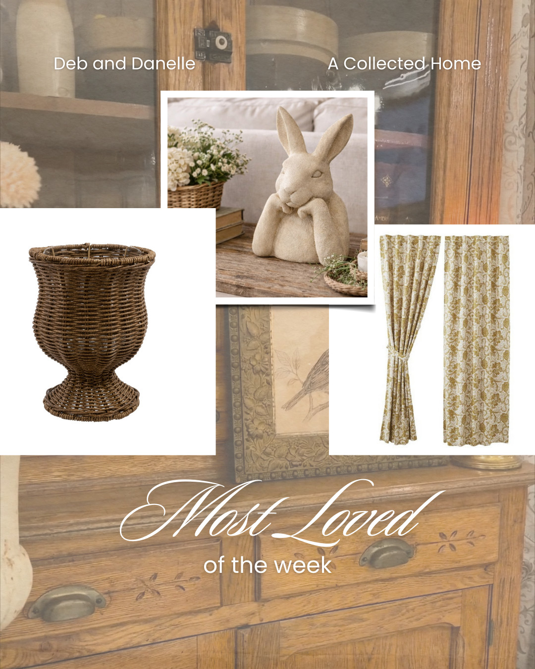 These were our most-loved items of the week, including our new pedestal planter, bunny statue, and neutral patterned curtains. All of these are perfect for your neutral Spring home decor.  

 #LTKSeasonal #LTKHome