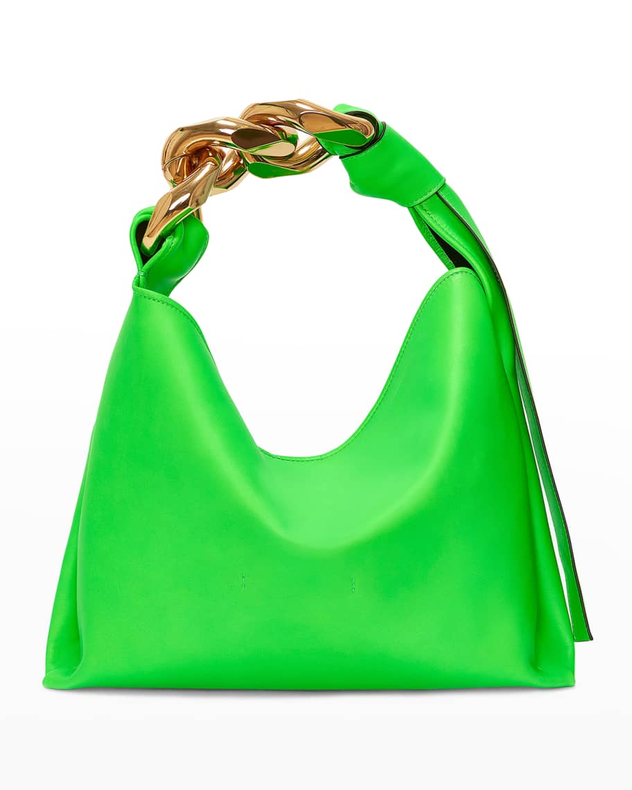 JW Anderson Leather Chain Small Hobo Bag | Neiman Marcus
