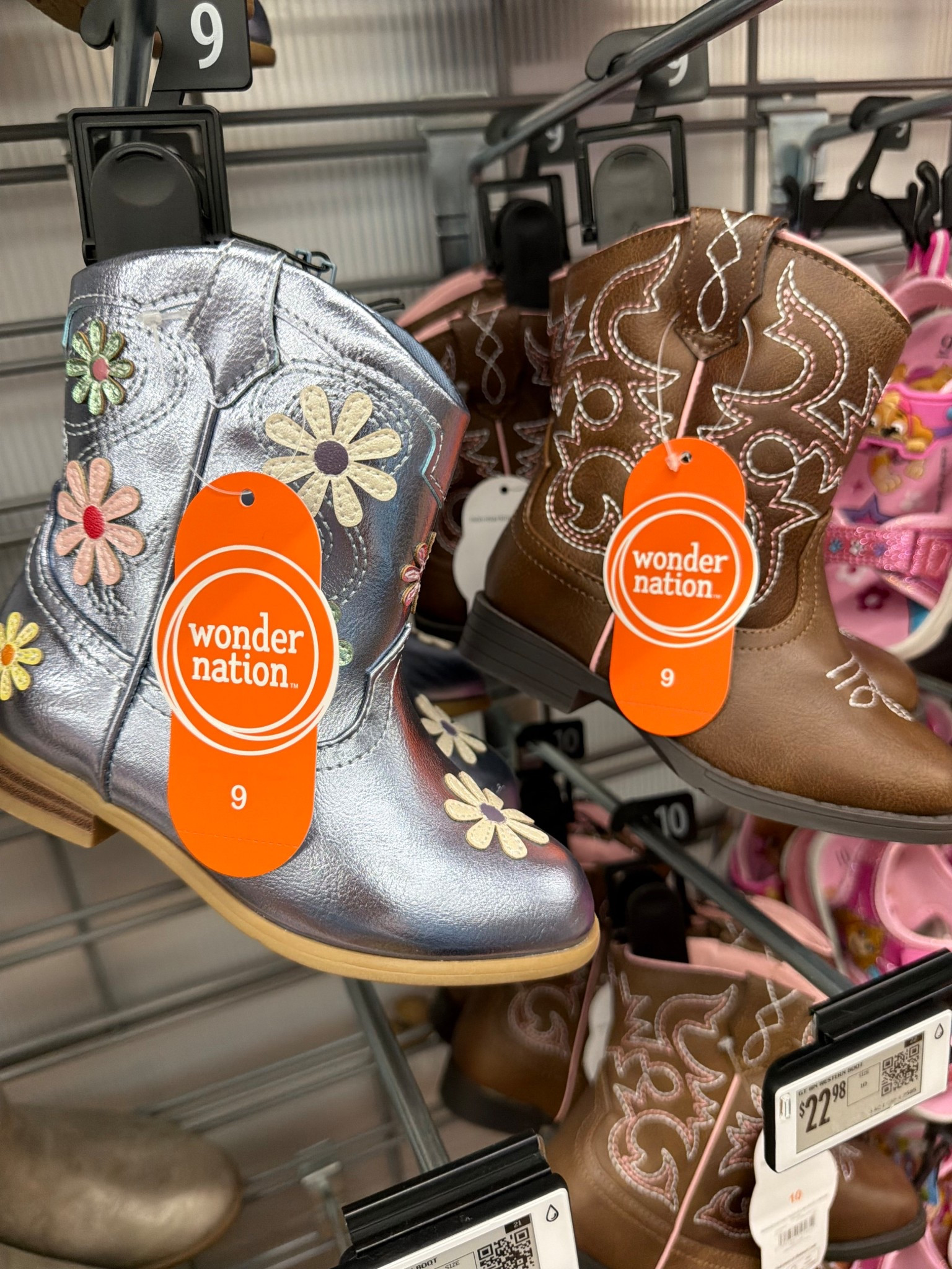 These girls’ cowboy boots are seriously the cutest little western moment 🤠🥾 I mean… the embroidered details, the metallic floral pair, and that classic brown stitching? Obsessed. They’d be adorable for spring outfits, rodeo days, or just letting your little one live her cowgirl dreams.

Such a fun statement shoe that instantly makes any outfit feel extra cute. I linked them here so you can grab the pair you love!

#CowgirlBoots #GirlsStyle #KidsFashionFinds #WesternStyle #KidsOutfitInspo #SpringKidsStyle #LittleCowgirl #WalmartFinds #AffordableKidsStyle #LTKKids

#LTKmomlife #LTKKids