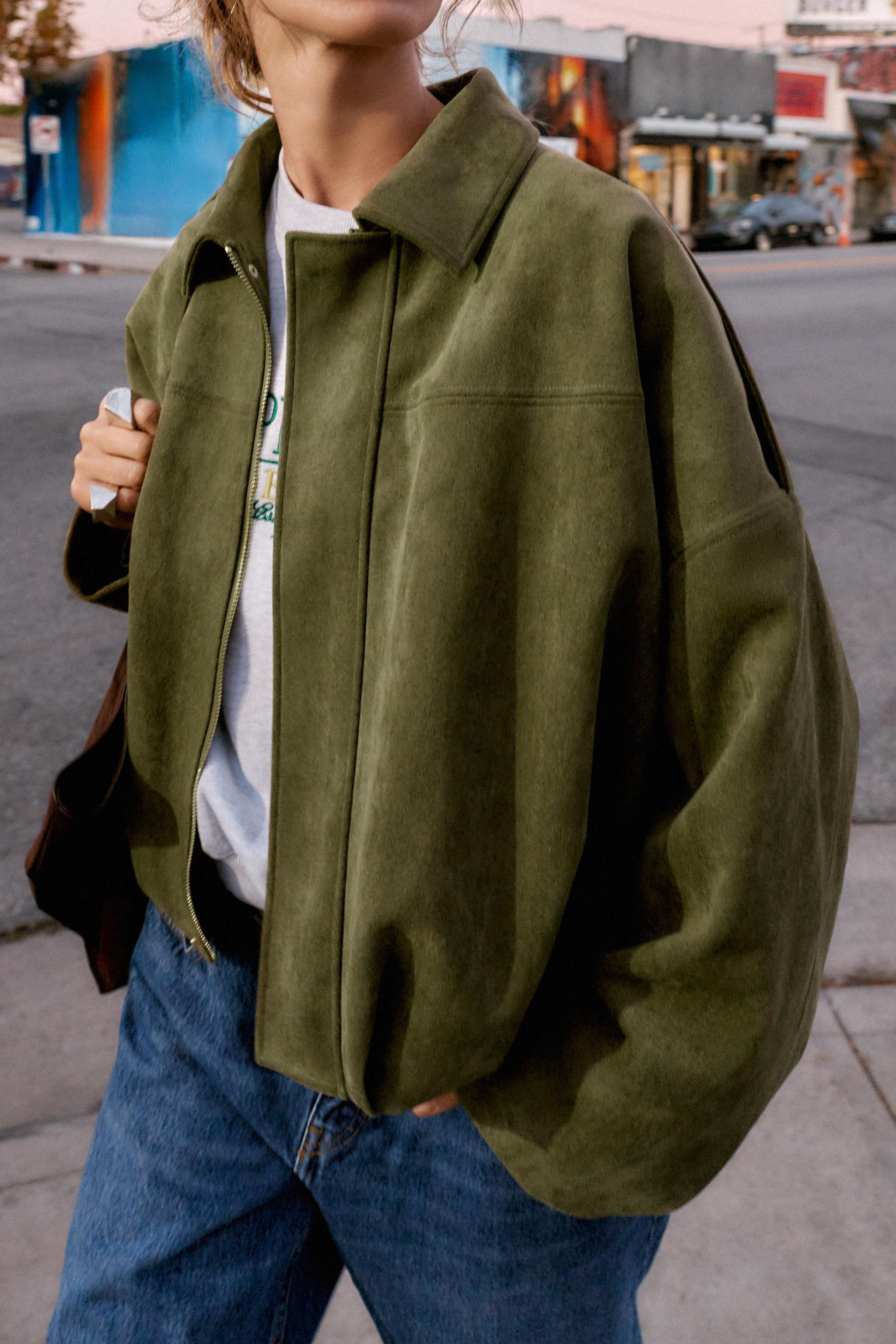 FAUX SUEDE JACKET | Zara Canada