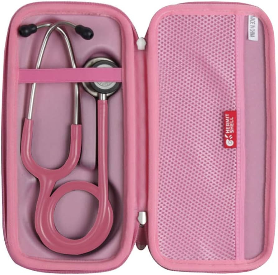 Hermitshell Travel Case for 3M Littmann Classic III Monitoring Stethoscope (Pink) | Amazon (US)