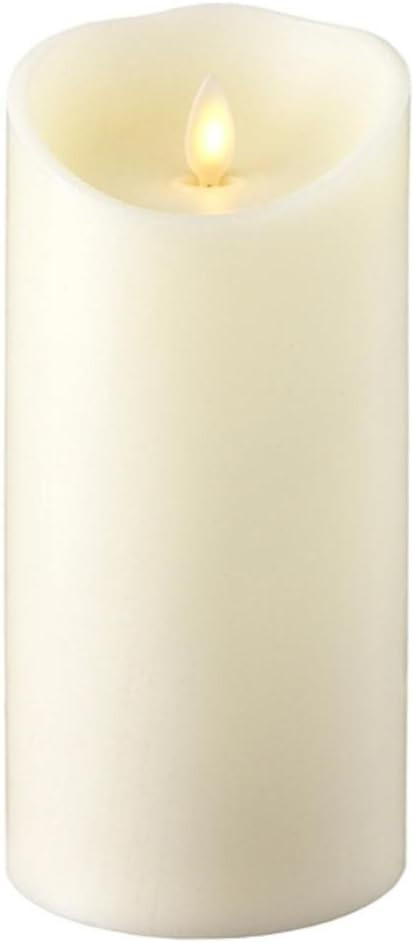 RAZ IMPORTS INC Push Flame Flameless Battery Operated LED Pillar Candle Ivory 3.5"x 7" for Home D... | Amazon (US)
