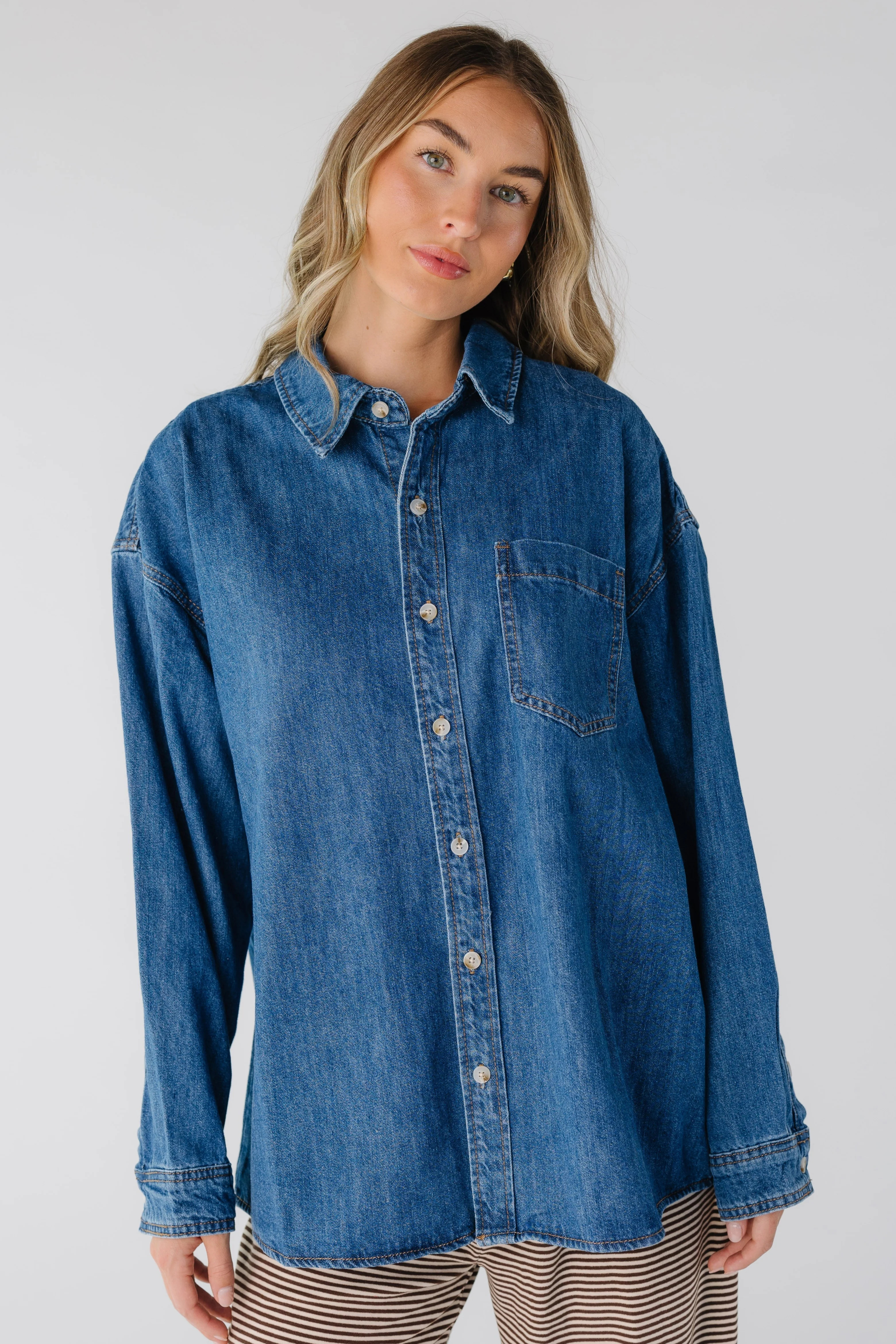 All About Love Denim Shirt | Called To Surf
