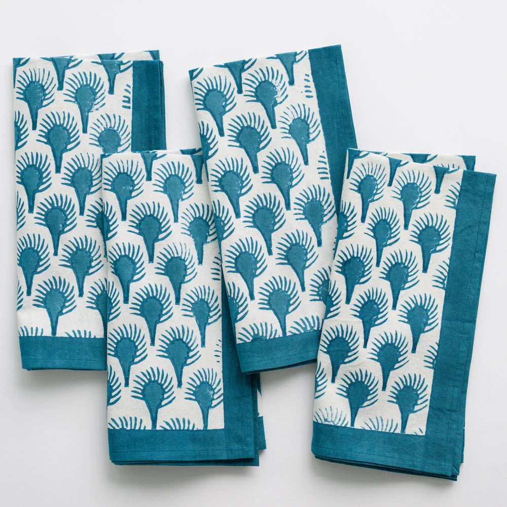 Geo Feather Napkin | Set of 4 | Fête