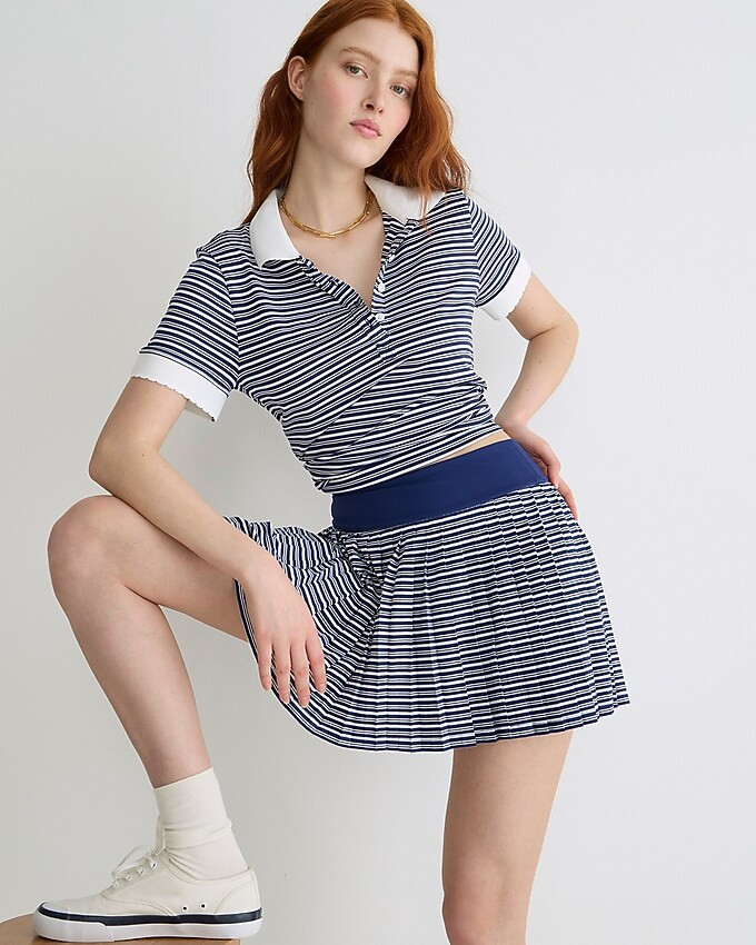Active polo shirt in stripe | J. Crew US