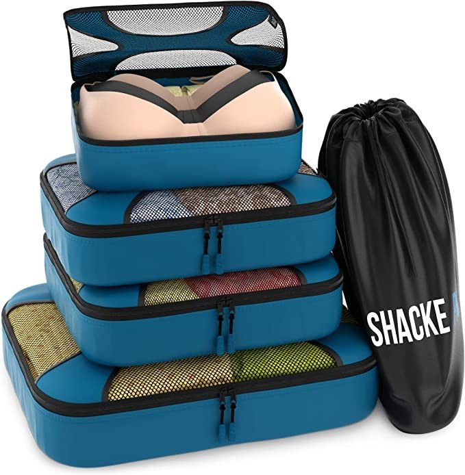 Shacke Pak - 5 Set Packing Cubes - Travel Organizers with Laundry Bag | Amazon (US)